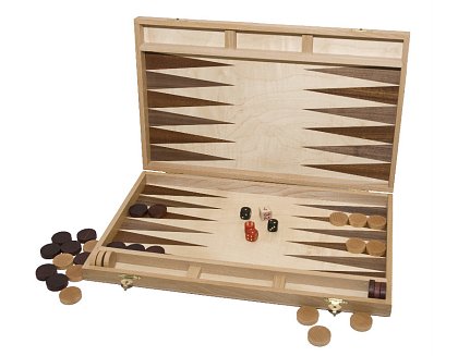 Backgammon / Backgammon z bukového dreva veľké