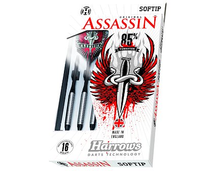 Šípky Harrows Assassin 85% soft - K 17g