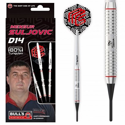 Šípky soft Bull's Mensur Suljovic D18 80% 18g 