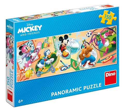 Panoramic Puzzle - Mickey s kamarády 150