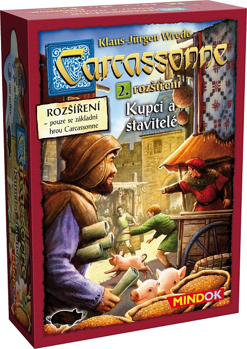 Carcassonne 02 - Kupci a stavitelé - Krabice přední strana